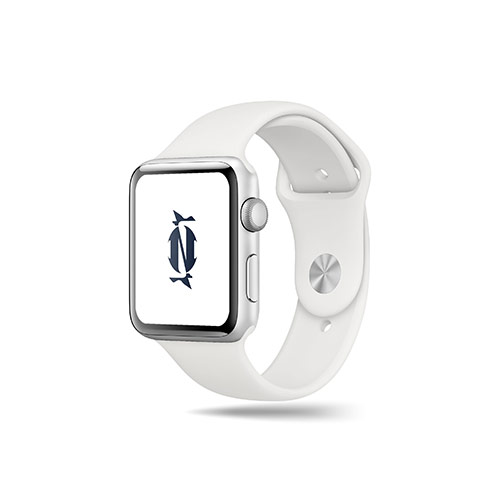 Letter N Birds Logo logo on a smart watch mockup