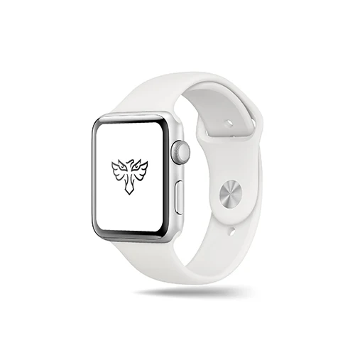 Eyes Eagle Logo logo on a smart watch mockup