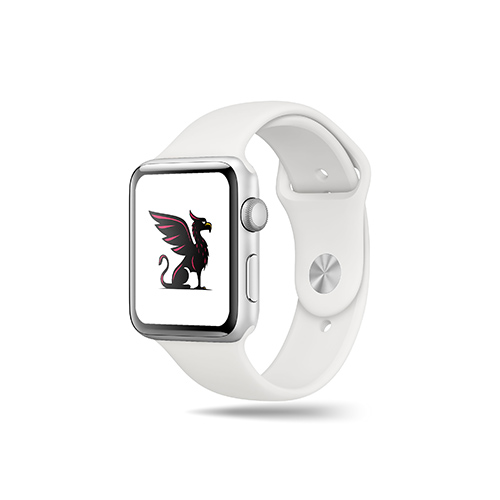 Griffin Logo logo on a smart watch mockup