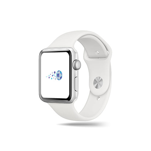 Soccer Logo logo on a smart watch mockup