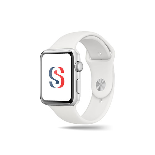 Letter S Logo logo on a smart watch mockup