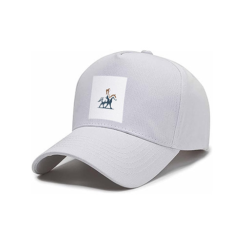 Horse Riding Logo logo on a cap mockup