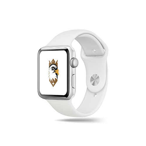 Eagle King Logo logo on a smart watch mockup