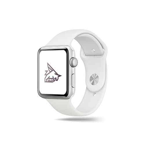 Wings Bull Logo logo on a smart watch mockup
