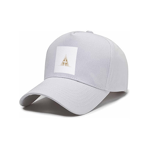 Letter A Cross Logo logo on a cap mockup