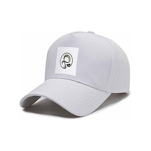 Letter P Leaf Logo logo on a cap mockup