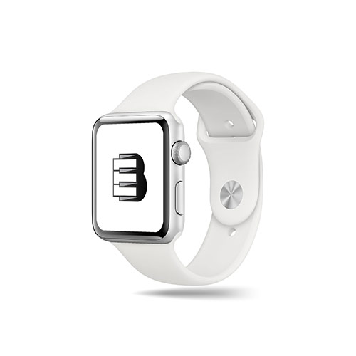 EB Piano Logo logo on a smart watch mockup