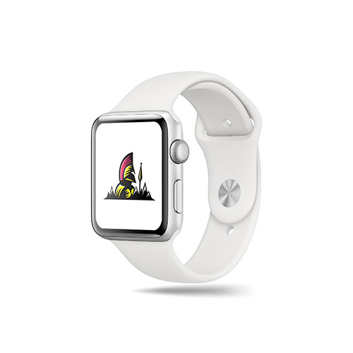 Warrior Logo logo on a smart watch mockup