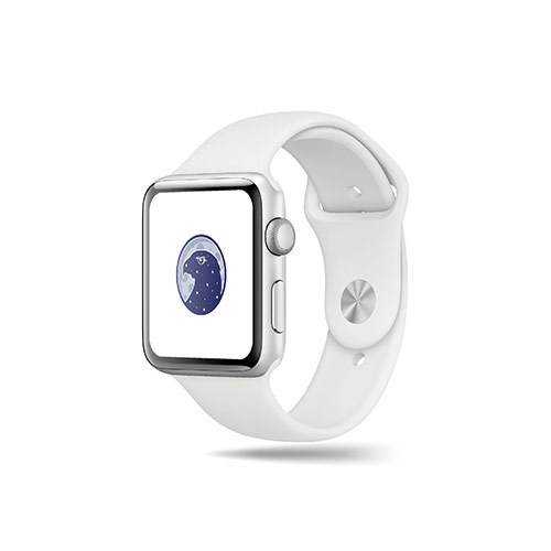 Moon Eagle Logo logo on a smart watch mockup