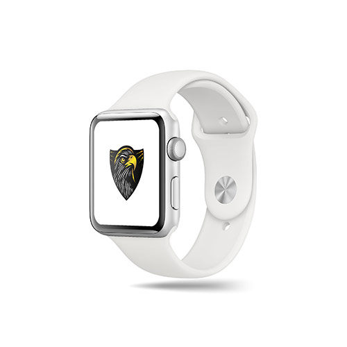 Eagle Logo logo on a smart watch mockup