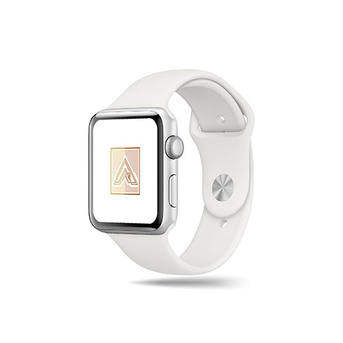 Arrow Roof Logo logo on a smart watch mockup