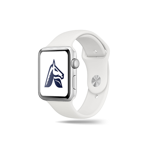 Letter A Horse Logo logo on a smart watch mockup