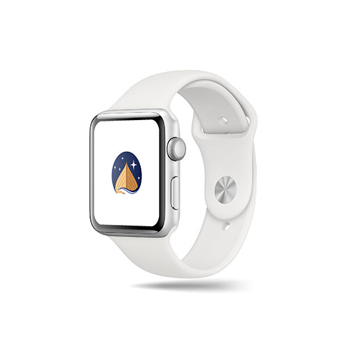Sailboat Logo logo on a smart watch mockup