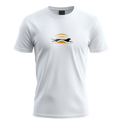 Signal Animal Logo logo on a white t-shirt mockup