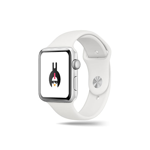 Chick Fix Logo logo on a smart watch mockup