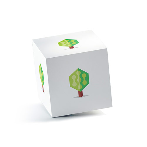 Tech Tree Logo logo on a 3D square box mockup