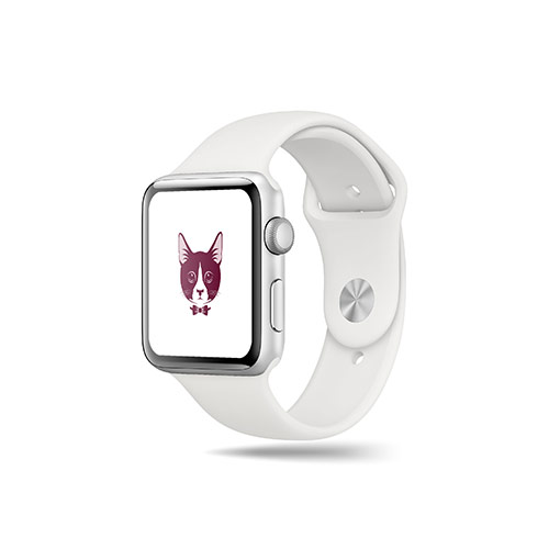 Formal Cat Logo logo on a smart watch mockup