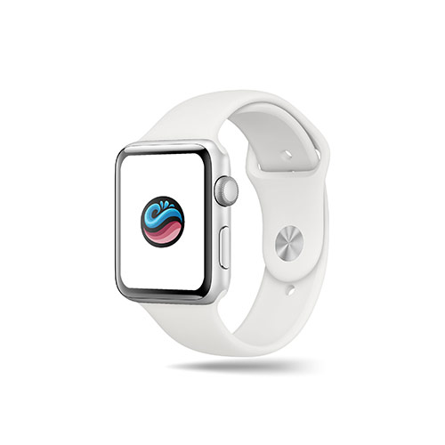 Magic Coffee Logo logo on a smart watch mockup