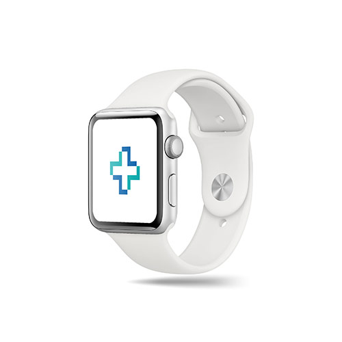 Z Medical Logo logo on a smart watch mockup