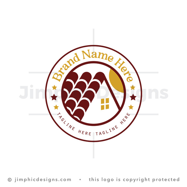 Traditional Home Roof Badge Logo