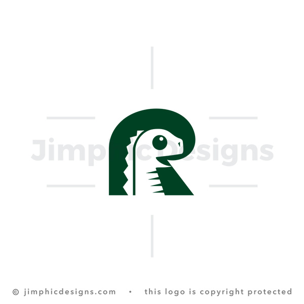 Letter R Dino Logo