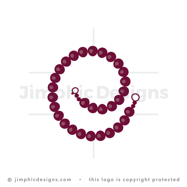 Elegant Beaded Bracelet Letter E Logo