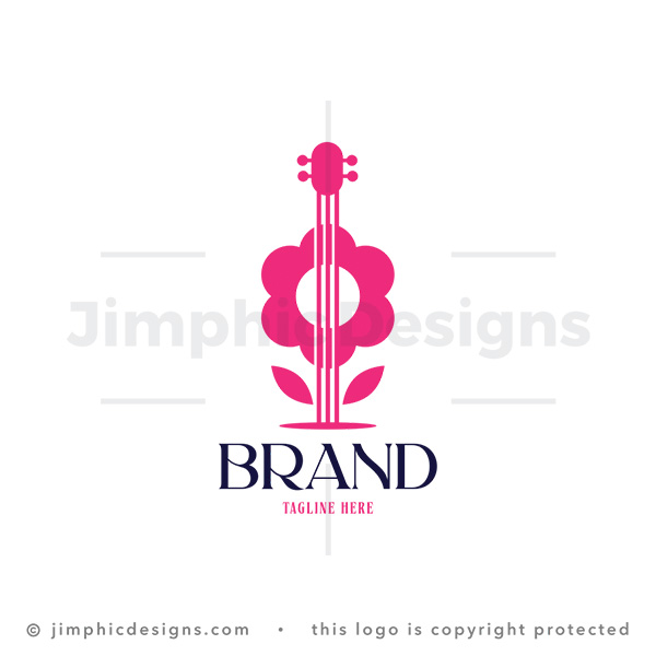 Melody Bloom Floral Guitar Logo
