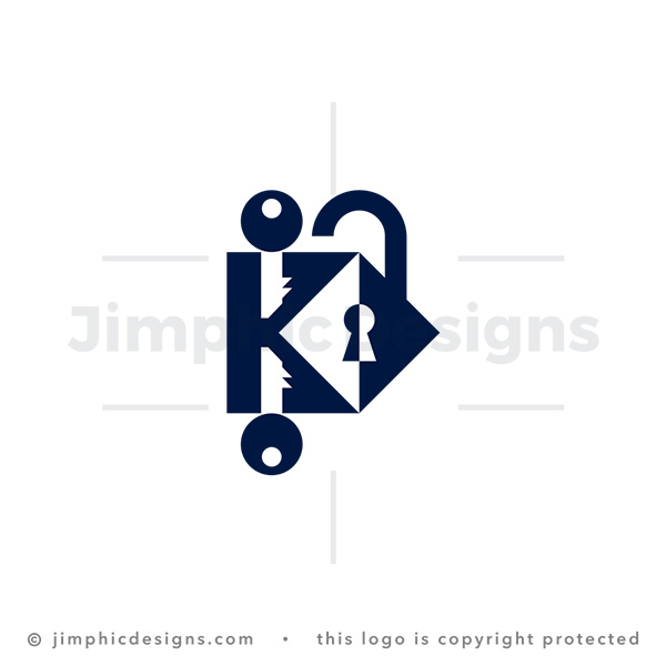 Letter K Padlock Logo