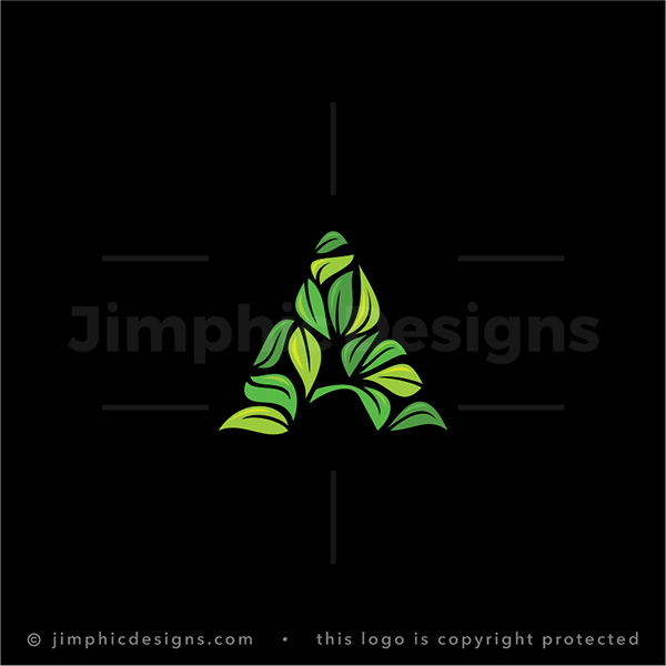 Leafy Letter A Logo