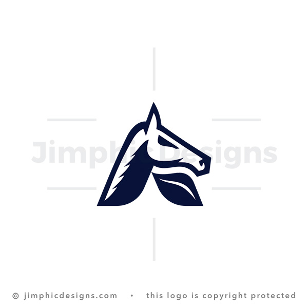 Exclusive Letter A Horse Logo for sale - trademark-ready design for your branding