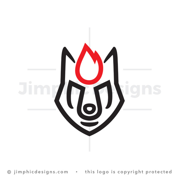 Flame Wolf Logo