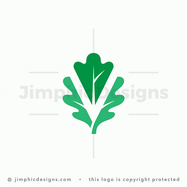 Oak Leaf Letter V