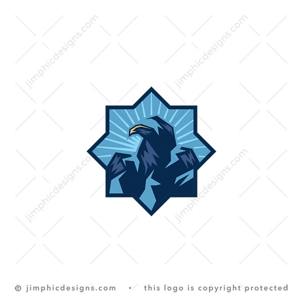 Exclusive Eagle Mountain Logo for sale - trademark-ready design for your branding