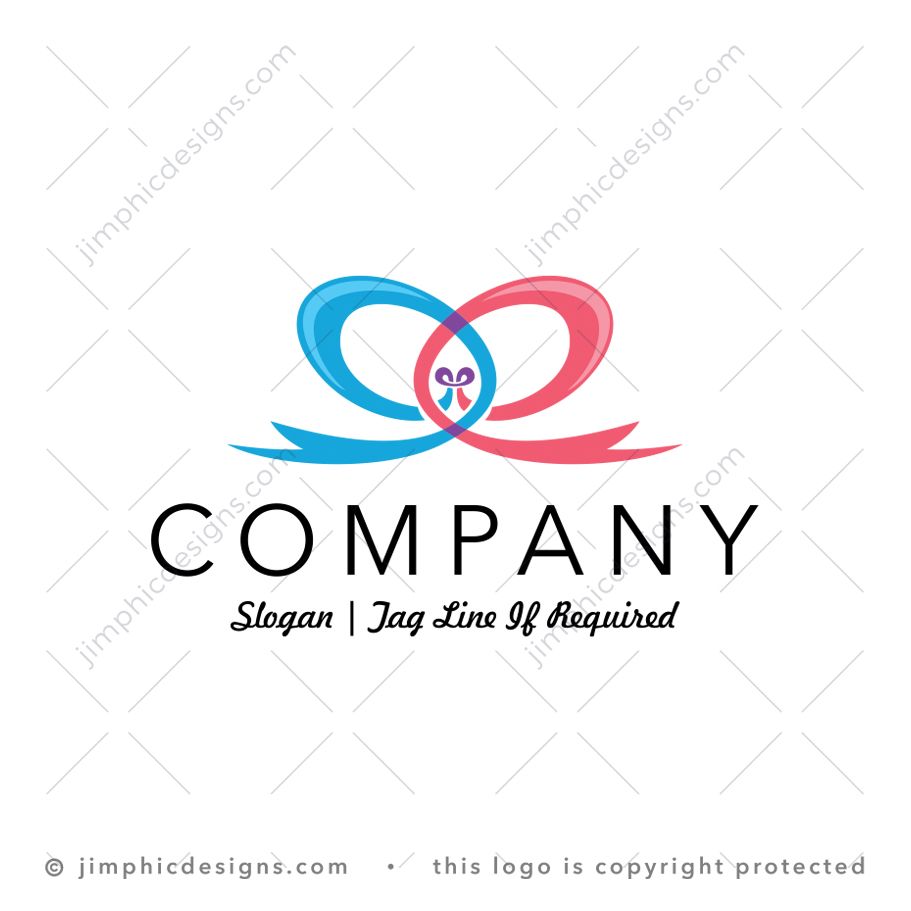 Exclusive ea Ribbon Logo for sale - trademark-ready design for your branding