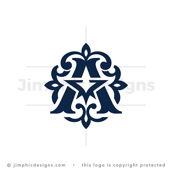Royal Star Letter A Monogram