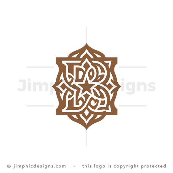 Ornamental Letter B Luxury Monogram