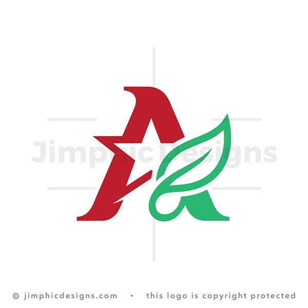 Eco Star Letter A Monogram