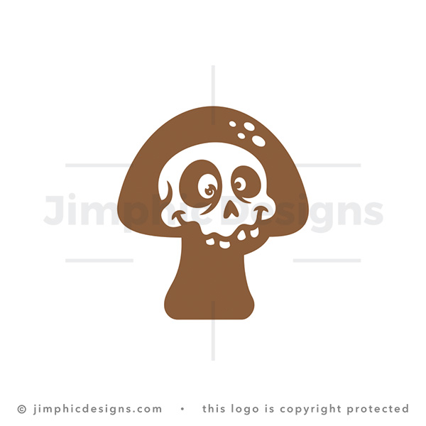 Mystic Skull Mushroom Mascot
