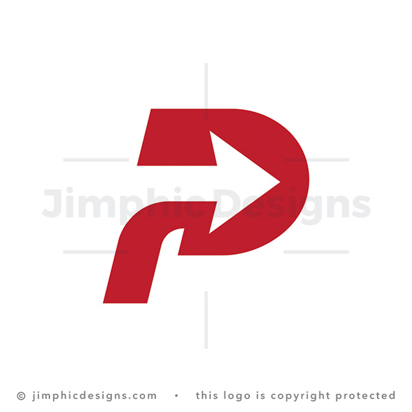 Forward Arrow Letter P Monogram