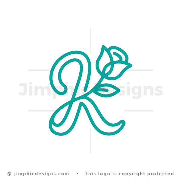 Floral Letter K Monogram