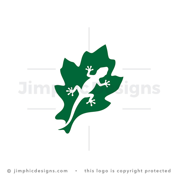 Eco Gecko Leaf Emblem