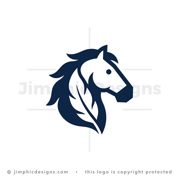 Eco Horse Leaf Emblem