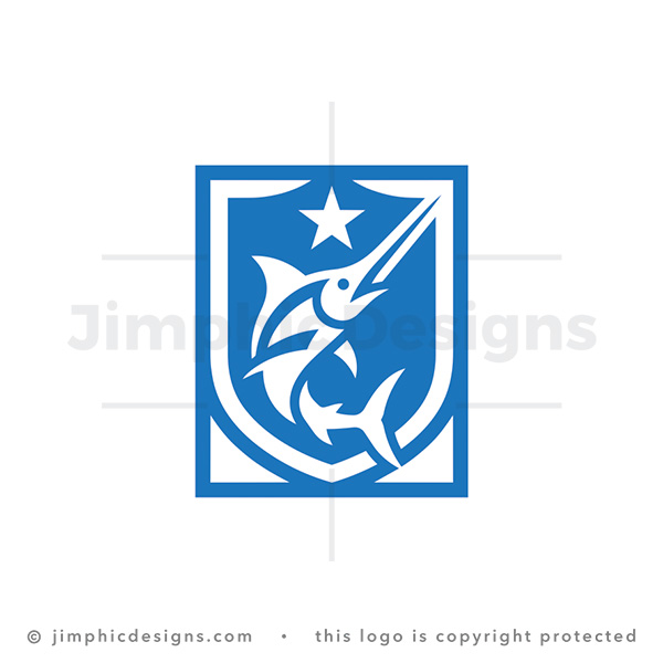 Royal Swordfish Shield Emblem