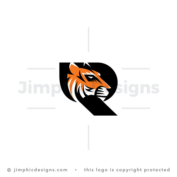 Letter R Tiger Logo