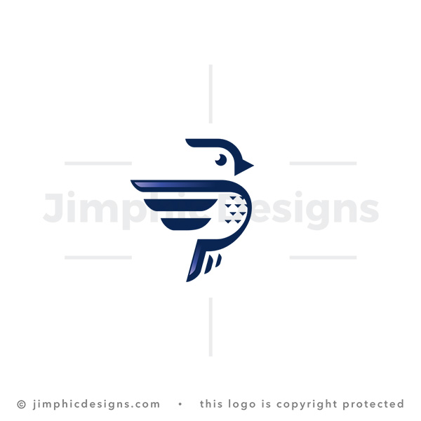 Letter P Bird Logo