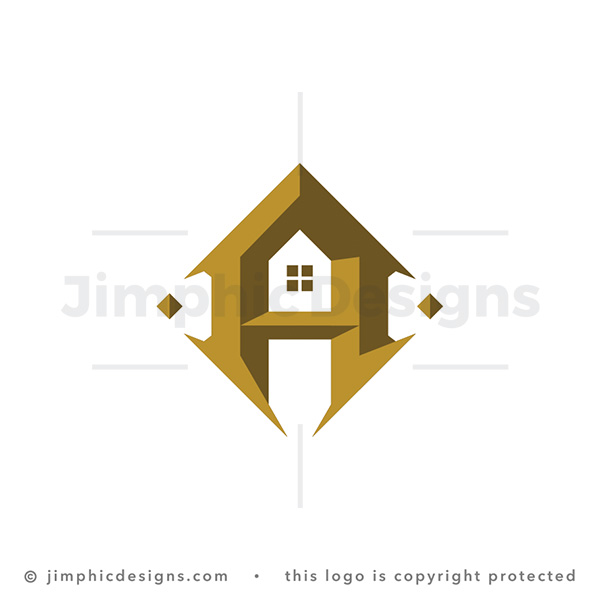 Letter A House Logo