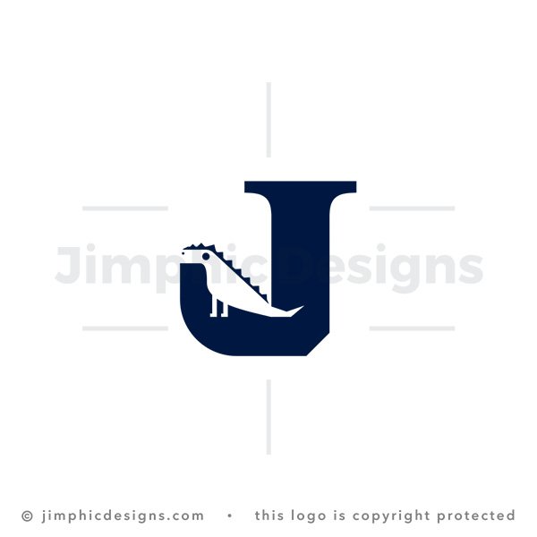 Letter J Dino Logo
