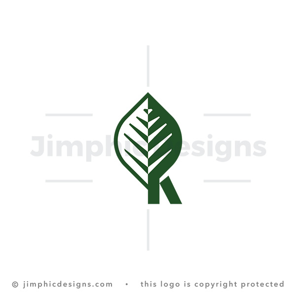 Letter R Leaf Logo