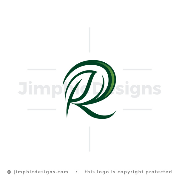 Letter R Leaf Logo
