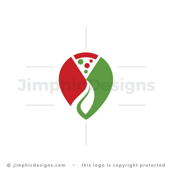 Healthy Pizza Location Logo